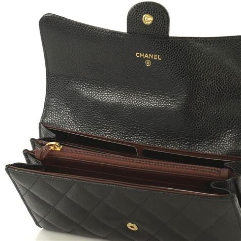 chanel flap wallet caviar|Chanel Caviar Classic Flap Wallet .